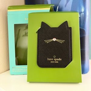 KATE SPADE BLACK CAT STICKER POCKET